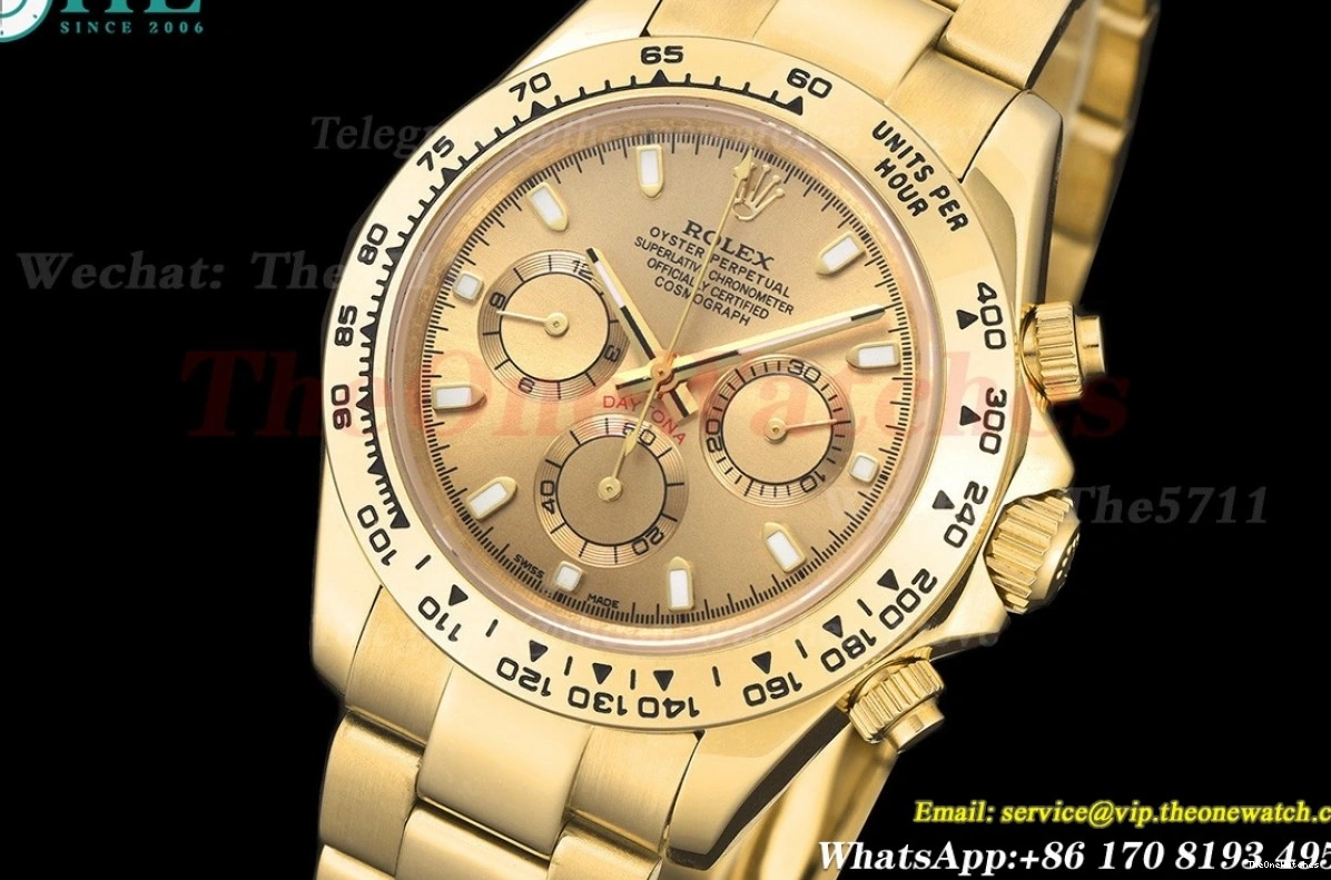 Dial 40mm GDF Gold A3836 YG Daytona YG 0513